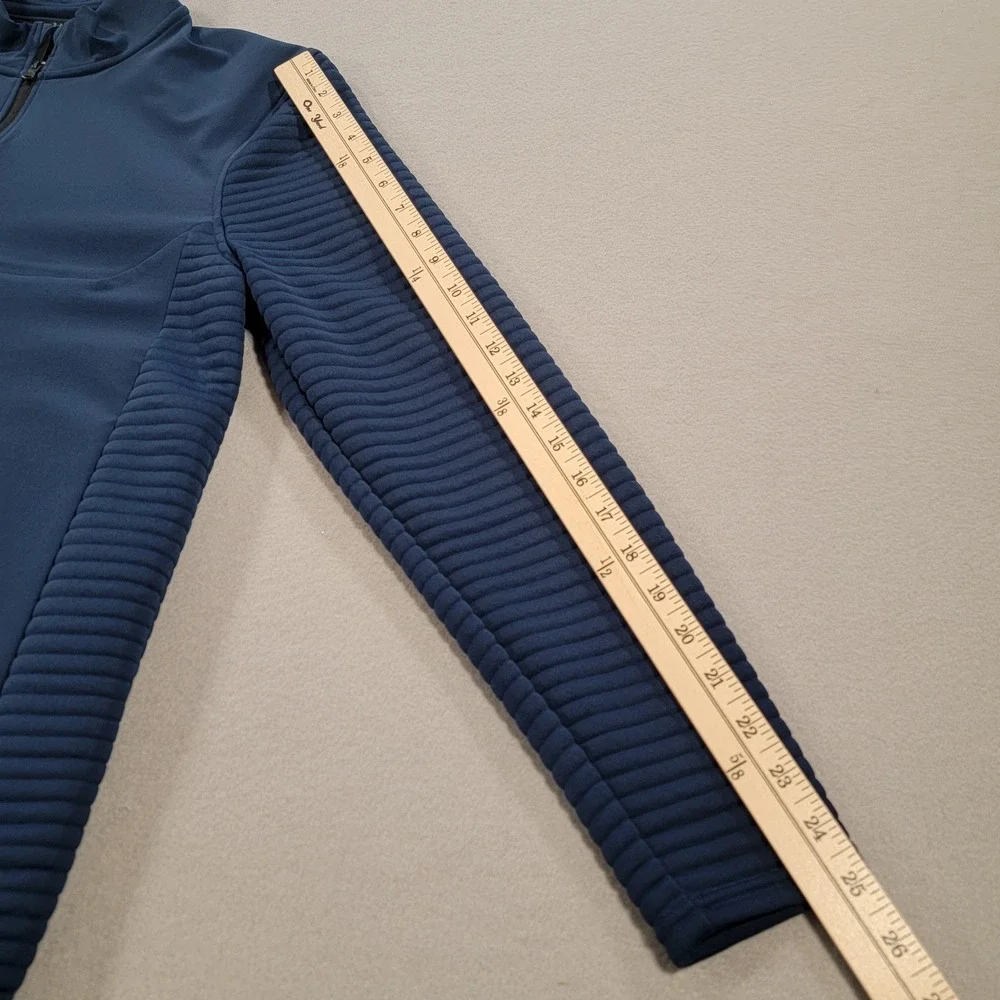 Under Armour Golf 1/4 Zip Pullover Blue Textured Athletic‎ Men's Small Loose Fit